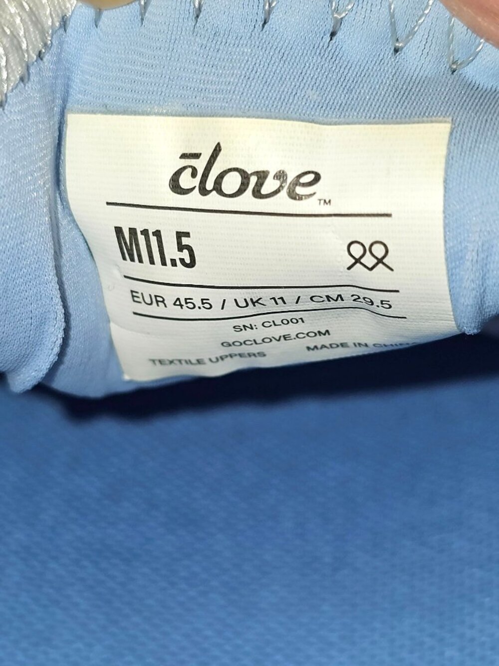 Clove Men's Blue Clarino Grey Matter Nurse Shoes Size 11.5 1805 - Picture 5 of 14